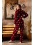 Kadın Gömlek Önden Düğmeli Polar Desenli Pijama Takımı P200/173 - 1 Adet 4