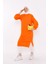Hira Balon Kol Midi Boy Sweatshirt - Oranj 2