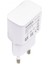WK-21434 S6 2.1 Amper Şarj Başlık Adaptörü + Mıcro USB Kablo(No:3) Var Yok Universal Beyaz 2