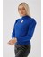 Yarım Balıkçı Yaka Pencere Detaylı Fitilli Slim Fit Triko Kazak Bayan KAZAK 23K0397K1 4