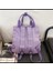 Schoolbag Kadın Düz Renk Büyük Kapasiteli Sırt Çantası Üniversite Öğrencisi Yıkanmış Sıkıntılı Kanvas Sırt Çantası (Yurt Dışından) 5