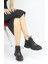 Kadın Hakiki Deri Ortopedik Fermuarlı Günlük Spor Tarz Bot M24/KB4240 3