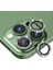 Iphone 13 Pro ve 13 Pro Max Yeşil (Deep Green) Uyumlu Swarovski Taşlı Kamera Lens Koruyucu Cam 1
