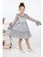 Çocukyolukids Puantiyeli Tüllü Gri Kız Çocuk Elbise A1111141111018 1