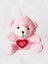 Peluş Ayıcıklı Anahtarlık - 9 cm - Pembe - Kalpli - Çanta Süsü - Sevgilier Günü Hediyesi - Oyuncak 3