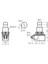 Ayak Pedal Basma 0-1 Metal Buton 2 Pin Yaylı 3