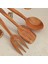 Ahşap Tahta Servis, Sunum Kaşık, Spatula, Çatal Seti - El Yapımı Zeytin Ağacı 3