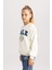 Kız Çocuk Yale University Relax Fit Bisiklet Yaka Sweatshirt A7737A823AU 4