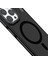 iPhone 15 Pro Uyumlu Kılıf Magsafe Şarj Özellikli Youngkit Rock Sand Serisi Kapak Siyah 3