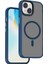 iPhone 15 Plus Uyumlu Kılıf Wiwu FGG-011 Magsafe Şarj Özellikli Kamera Korumalı Kapak Mavi 2