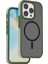 iPhone 15 Pro Uyumlu Kılıf Wiwu ZKK-012 Magsafe Şarj Özellikli Air Cushion Kapak Yeşil 2
