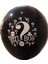Cinsiyet Belirleme Siyah Balon, 75 cm ,jumbo Büyük Boy, Girl Boy Soru Işaretli, Mavi Pembe Toz 2