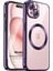 Apple iPhone 15 Plus Kılıf Magsafe Luxury Electroplate Mor 1