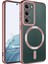 Samsung Galaxy S23 Kılıf Magsafe Luxury Electroplate Rose Gold 1