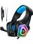 Hunterspider V1 Stereo Oyun Kulaklığı Derin Bas Aşırı Kulak Oyun Kulaklık Için Mic ile LED Işık Ps4 Pc + Oyun Faresi + Fareler Pad (Yurt Dışından) 2