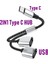 USB Tip C Hub Uzantıları 4 Port USB Kablo Ayırıcı Otg Yüksek Hızlı Aktarım Adaptörü Pc Dizüstü Macbook Pro Için Taşınabilir Dönüştürücü (Yurt Dışından) 1