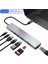 USB C Hub 8 In 1 Tip C 3.1 Ila 4K HDMI Adaptörü ile RJ45 Sd/tf Kart Okuyucu Pd MacBook Dizüstü Dizüstü Bilgisayar Için Hızlı Şarj (Yurt Dışından) 5