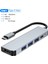 Macbook 8 In 1 Adaptör Pc Için USB C Hub Pd Şarj 8 Bağlantı Noktası Dock Istasyonu RJ45 HDMI Uyumlu Tf/sd Kart Macbook Type-C Splitter (Yurt Dışından) 1
