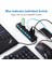 USB 2.0 Hub 7 Bağlantı Noktalı Çok Bağlantı Noktalı USB A 7in1 Veri Ayırıcı Bağımsız Açma/kapama Anahtarı ile LED Işıkları Dizüstü Pc Bilgisayar Mobil (Yurt Dışından) 2