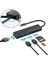 Getatek USB C Hub Dizüstü Bilgisayar Adaptörü Mikro Sd Kart Okuyucu Tip C 3.0 4K HDMI Adaptörü USB 3.0 Süper Hızlı USB C Yerleştirme Istasyonu (Yurt Dışından) 1