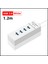 Elough 4 Port USB Hub 3 0 Yüksek Hızlı Çoklu USB Splitter Adaptörü Otg Xiaomi Lenovo Pc Bilgisayar Aksesuarları 30/120 cm (Yurt Dışından) 1