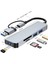Cerastes 7in2 7 Port 2'si 1 Arada USB 3.0 Hub Tip-C Adaptör USB 2.0 Yüksek Hızlı Iletim Çok Portlu USB Splitter Genişletici Pc Için (Yurt Dışından) 2