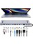 4/8/11/12-In-1 Tip C Hub ile 2 HDMI Çoklu Bağlantı Noktası Adaptörü Dock Istasyonu USB 3.0 4K HDMI RJ45 Sd/tf VGA Pd Dizüstü MacBook iPad Için (Yurt Dışından) 2