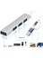 USB + Tip C Hub Dock 3.0 USB 3.0 2.0 Hub 4 Bağlantı Noktalı Çoklu Splitter Adaptörü Otg Lenovo Huaweı Xiaomi Macbook Pc Için Alüminyum Alaşım (Yurt Dışından) 5