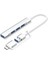 USB C Hub 4 Çok Bağlantı Noktalı USB Tip-C Hub, Usb2.0 Usb3.0 Otg Fonksiyonlu USB Splitter Adaptörü Win7/8/10 Için Uyumlu (Yurt Dışından) 1