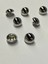 Bombeli Bluz Düğmesi , Metal Bluz Düğmesi , 8 Li Set , Gümüş 1