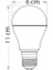 CT-4259 12W 220V E27 Duylu Sensörlü LED Ampul Beyaz 5 Adet 3