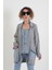 Gri Denim Detaylı Hırka 1