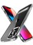 Apple iPhone 14 Kılıf Standlı Şeffaf Silikon L-Stand Kapak 1