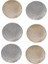6 Adet Pvc Placemats Kesme Yuvarlak Sigara Yemek Masası Paspaslar Coaster Hometable Dekorasyon, Altın + Gümüş (Yurt Dışından) 1