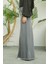 2252-DENIM Püsküllü Etek Gri 4