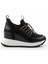 Siyah Siyah Streç Kadın Sneaker K01413055609 2