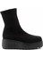 Siyah Streç Kadın Bot & Bootie K02415015117 2