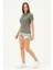 Kadın Regular Fit Polo Yaka T-Shirt 2
