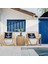 Çapa Navy Blue / Marin Temalı Çift Taraflı Kırlent Kılıfı 2 Adet 3