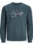 Jack & Jones Jorsılverlake Sweat Crew Neck Ln Erkek Yeşil Sweatshirt 12242366-Green 1