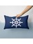 Dümen Navy Blue 30CM x 50CM / Marin Temalı Çift Taraflı Kırlent Kılıfı 3
