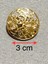 Kaban Ceket Düğmesi Dantel Desenli Özel Kaplama Gold 6'Lı Set 2