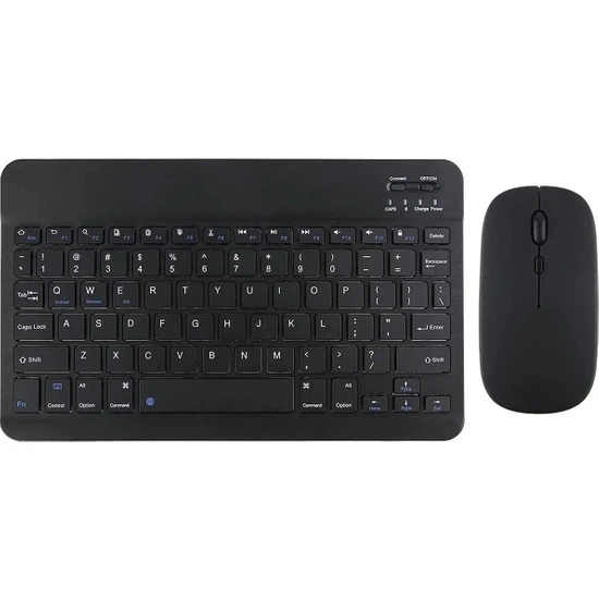 Zoli Mini Şarj Edilebilir Bluetooth Keyboard,klavye ve Mouse Seti Ultra Ince Tablet,pc,android Uyumlu QS1010