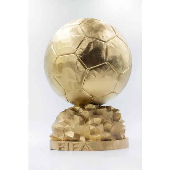 Flexis Fıfa Ballon D'or Maketi Orjinal Gold Kaplama 15 cm Kaliteli