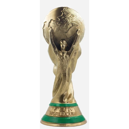 Flexis Dünya Kupası Maketi 36.5 cm Orjinal Gold Kaplama Qatar Worldcup Messi