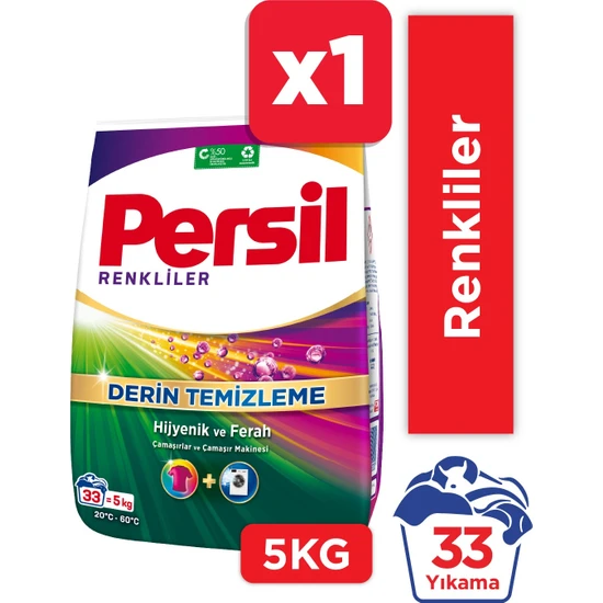 Persil Toz Çamaşır Deterjanı Renkliler Için 5kg (33 Yıkama)