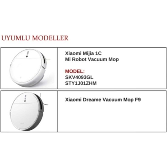 Robotcum Mi Robot Vacuum Mop STYTJ01ZHM UYUMLU 2 Adet Ana Fiyatı