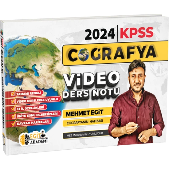 Mehmet Eğit KPSS Coğrafya Video Ders Notları