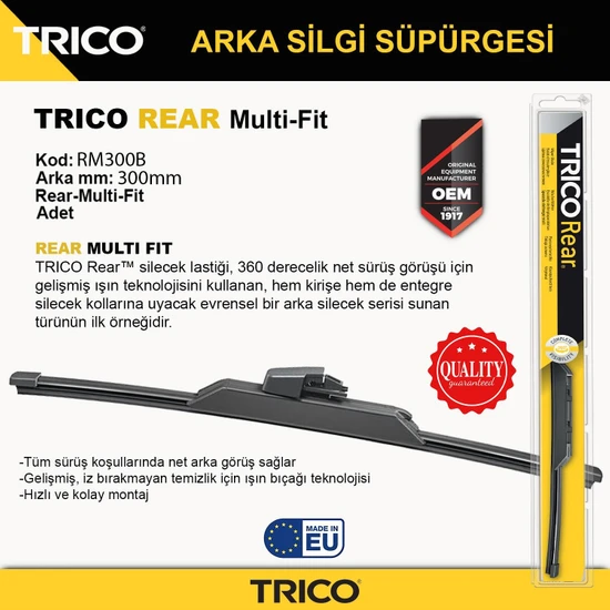 Trico Multıfıt Arka Tek Silecek 300MM