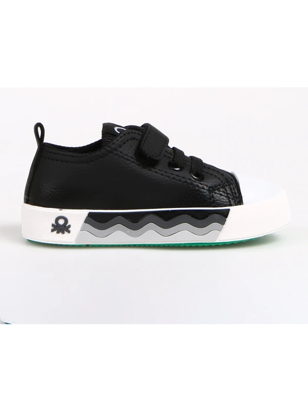 Benetton Siyah - Beyaz Erkek Çocuk Sneaker BN-31136 Siyah Beyaz